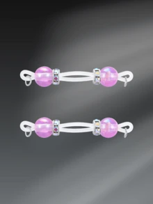 CIZME 1 pereche drăguț stras fals inele pentru mamelon pentru femei pentru decor zilnic, culoare bomboane manșetă pentru mamelon non-piercing inele pentru mamelon fals piercing bijuterii