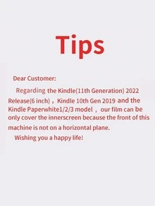 Bộ 2 miếng dán màn hình cho Kindle Paperwhite 11 thế hệ mới 2021 6.8 inch / Kindle hoàn toàn mới 2022 6 inch / 7" Kindle Paperwhite thế hệ thứ 12 2024, Colorsoft Signature Edition, Kindle 11 thế hệ thứ 11 2024 6" / Kindle thế hệ thứ 10 2019 2018 Kindle Paperwhite 1/2/3 - Phim mềm chống chói mờ, Tấm chắn bảo vệ mắt khi đọc, Phim chống trầy xước cho đầu đọc Kindle 11 Quà tặng sinh nhật, gia đình, bạn bè Miếng dán bảo vệ màn hình, Phụ kiện miếng dán bảo vệ màn hình thiết yếu, Dùng cho tấm chắn hàng ngày, văn phòng, gia đình Chống nước Chống sốc Chống rơi Chống trầy xước - 2 CÁI - Xem 8