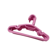 Ganchos rosas ropa infantil paquete 50 piezas organizador armario colgadores niños bebés accesorios almacenamiento resistente diseño tierno práctica utilidad - Rosa - Ver 3