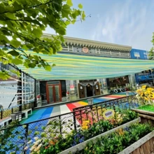 200.0x300.0 Cm Outdoor Balcony Privacy Screen - Breathable Sunshade Net, Suitable For Courtyards, Gardens, Decks - Mixed Color Weather Resistant Protective Screen 200x200