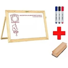 Lousa Quadro Branco Infantil Divertido 40x30 + Canetas + Apagador - Branco - Visão 1