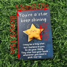 5/10 piezas ¡talla grande vendido de YOOX! Adorables tarjetas con forma de estrella de 8x5,5 cm para iluminar su brillo interior. Perfectas para deseos de cumpleaños, aliento, deseos de recuperación, etiquetas de regalo para fiestas, motivación académica, Navidad, Acción de Gracias y difundir energía positiva.