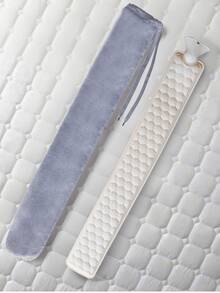 1pc Elongated Hot Water Bottle, Fill-In Warmer, Durable Anti-Explosion, Winter Heating Accessory (Due To Different Batches, The Lining Lines And Colors May Vary Slightly. We Apologize For Any Inconvenience Caused. Ribbon Fabric, Rib Color And Pattern Are Randomly Shipped) - Default - View 21