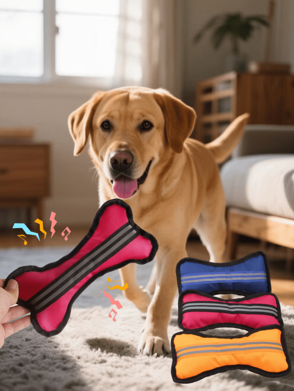 1 peça de brinquedo de mastigar de tecido Oxford para cães, brinquedo durável e resistente a mordidas para alívio do estresse e ranger de dentes para cães médios e pequenos, adequado para poodles, apenas para uso de animais de estimação