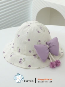1pc Infant/Toddler Bucket Hat, Suitable For Everyday Wear - Children's Bucket Hat - View 4