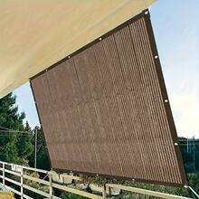 Outdoor Sunshade Net - Brown, UV Resistant, Durable Canopy Suitable For Travel, Picnics, And Swimming Pools - Available In Multiple Sizes