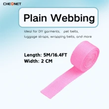 1pc PP Webbing Canvas Polyester Ribbon, Suitable For Backpack Binding, Bag Crafts DIY, Belt Bags, Pet Supplies