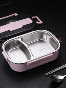 1 套便当盒套装，3 合 1 便当盒套装，3 个隔间容器，成人午餐盒带分隔器、餐具，可微波炉和洗碗机加热，适用于午餐、零食、学校和旅行学习用品，返校 - 彩色 - 查看 13