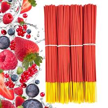 25cm Extra Long Premium Incense Sticks, Bamboo Stem Fragrance Sticks. Sweet Strawberry & Creamy Scent. Long-Lasting Burn, Enhances Air Freshness, Suppresses Odors, Boosts Concentration, Suitable For Yoga, Work, Reading, Gatherings. Holiday & Birthday Gift - quả dâu - Xem 3