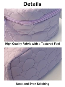 Túi đựng mỹ phẩm  Cloud Velvet, Dung tích lớn, Nhiều màu sắc (), Họa tiết hoạt hình dễ thương, Khóa kéo đôi, Vải bền chất lượng cao, Cảm giác có kết cấu, Đường khâu gọn gàng, Lý tưởng khi đi du lịch, Sử dụng hàng ngày, Quà tặng hoàn hảo cho cô ấy, Túi đựng đồ cho nữ, Túi đựng đồ trang điểm, Phụ kiện hàng ngày không thể thiếu - Hồng - Xem 10