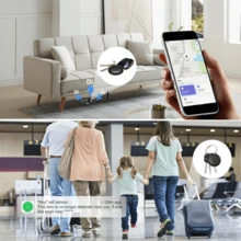 迷你 AirTag 智能追踪器、全球 GPS 追踪器、物品防丢失报警器、汽车 GPS 定位器、兼容 Apple“查找”应用程序（仅限 IOS）、低功耗、可更换 CR2032 纽扣电池、适用于钥匙、包、行李箱、万圣节和圣诞节礼物（不适用于 Android） - 彩色 - 查看 13