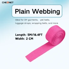 1pc PP Webbing Canvas Polyester Ribbon, Suitable For Backpack Binding, Bag Crafts DIY, Belt Bags, Pet Supplies