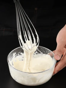1 pezzo Frusta in acciaio inossidabile, piccolo utensile da cucina per sbattere uova e montare la panna, per la cottura di torte, accessori essenziali per la cucina Rama, per uso in cucina, per uso domestico, per ristoranti di alta qualità - Argento - Visualizzare 7