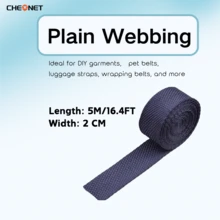 1pc PP Webbing Canvas Polyester Ribbon, Suitable For Backpack Binding, Bag Crafts DIY, Belt Bags, Pet Supplies