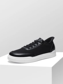 Men's Breathable Mesh Slip-On Sneakers Hands-Free Casual Walking Shoes Lightweight Comfortable Non-Slip - Black - View 7