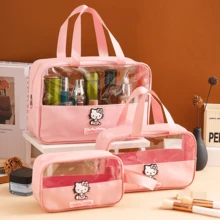 1 件 Sanrio 包 便携式防水 旅行化妆包 洗漱包 化妆包 收纳包 女士学校用品 学校用品 大学宿舍 学生邮轮必备沙滩包 沙滩必需品 沙滩巾收纳包 沙滩配件 沙滩用品 度假包 夏季度假必备品 - 彩色 - 查看 1