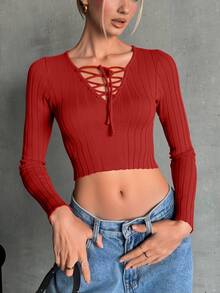 DUKEZA Women Tops - Burgundy - View 1
