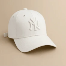 Ny New York Blogger Cap Unisex Men Women - White - View 1