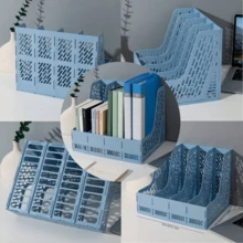 4層多層桌面收納架 多色文件架 32*25cm 文件/紙張收納盒 學生書桌置物架 返校季 學用品 - 彩色 - 查看 17