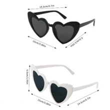5PCS Heart Shaped Sunglasses For Wedding Party And Daily Travel Decoration,Candy Shower Gifts Accessories Bridesmaid Wedding Favor Women,Christmas