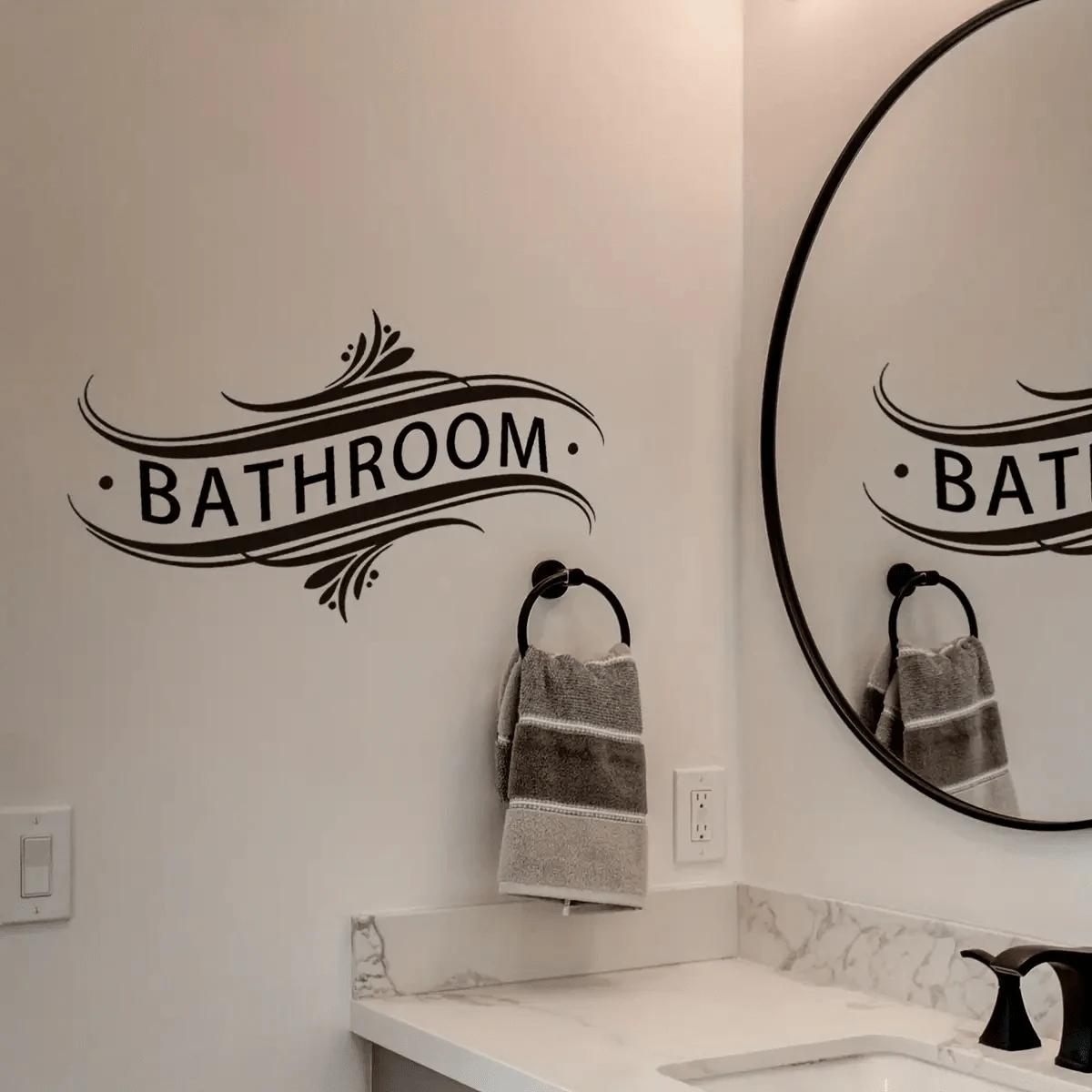 Chic Bathroom Wall Decals - Self-Adhesive, Removable English Slogan ...