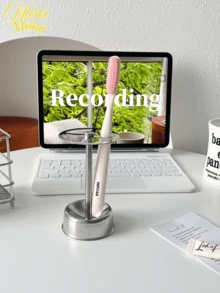<您的牙刷的完美之家>，1 件不锈钢牙刷架，多功能牙膏架和收纳整理器家居浴室装饰秋季装饰返校 - 銀色 - 查看 5
