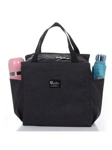 1 Stück isolierte tragbare Lunchbox-Tasche für Studenten zum Mitnehmen von Mahlzeiten, wasserdicht und ölbeständig, Familien-Essenspaket-Tasche, verstärkte Lunchbox-Tasche, tragbare isolierte Lunchbox-Tasche, multifunktionale Oxford-Tuch-isolierte Tasche zum Mitnehmen von Mahlzeiten für Klasse und Familie, isolierte Tasche, tragbare isolierte Lunchbox-Tasche