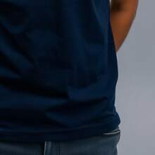 Camiseta Natalina Estampada Natal Jesus 100% Algodão - Azul Marinho - Visão 5