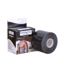 1 لفة 5 سم * 5 م شريط لاصق كينيسيو مرن لعضلات الصدر والركبة والكوع، معدات وقائية للياقة البدنية، شريط رياضي للجيم وملحقات رياضية