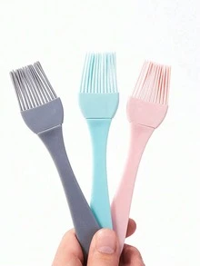 1/Pc Silicone BBQ Oil Brush Kitchen Pancake Sauce Brush, Heat-Resistant And Dirt-Resistant - Multicolor - View 3