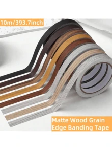1pc 10m/393.7in Self-Adhesive PVC Furniture Edge Banding Tape, Cabinet & Desk Surface Protector