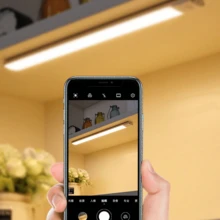 50CM Luz LED Sem Fio sensor De Inteligente Do Guarda-Roupa Quarto De Conveniência Carregamento USB - Luz branca fria - Visão 7