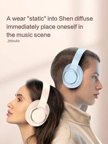 Reletech 無線降噪耳機、電競耳機、音樂耳機、超長續航 - 藍色 - 查看 2