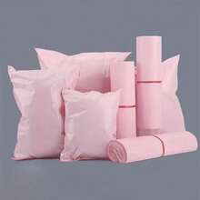 50 túi chuyển phát nhanh màu hồng, túi gửi thư để vận chuyển phong bì, bao bì nhựa tự dính, thích hợp cho quần áo, sách, v.v., túi chuyển phát nhanh chống thấm nước cho ngày lễ tình nhân - túi đóng gói - Xem 13