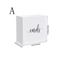 亚克力透明亚克力卡夹带插槽，适用于招待会、生日、派对、存钱罐、投票、祝福、毕业派对、优雅婚礼卡盒