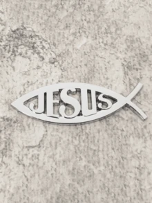 3D Metal Jesus Fish Car Emblem Sticker, Personalized Decorative Christian Jesus Fish Symbol Car Body Decal Badge Sticker - Multicolor - View 11
