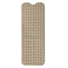 1pc Bath Mat - Lux Decor Non-Slip Durable PVC Tub Mat With Suction Cups And Drainage Holes - 40x16 Inches- For Shower And Bathtub Comfort, Roll-Up Storage, Home Decor, Back To School, Graduation Gifts-, Spring Cleaning Upgrade, Valentine's Day Spa Feel, Safety First, Quick Dry Surface, Mold Resistant, Easy Clean, Comfortable Standing, Shower Essential, Bathtub Safety, Bathroom Upgrade, Daily Use Mat, Home Basic, Family Use, Everyday Living - 米色 - 查看 10