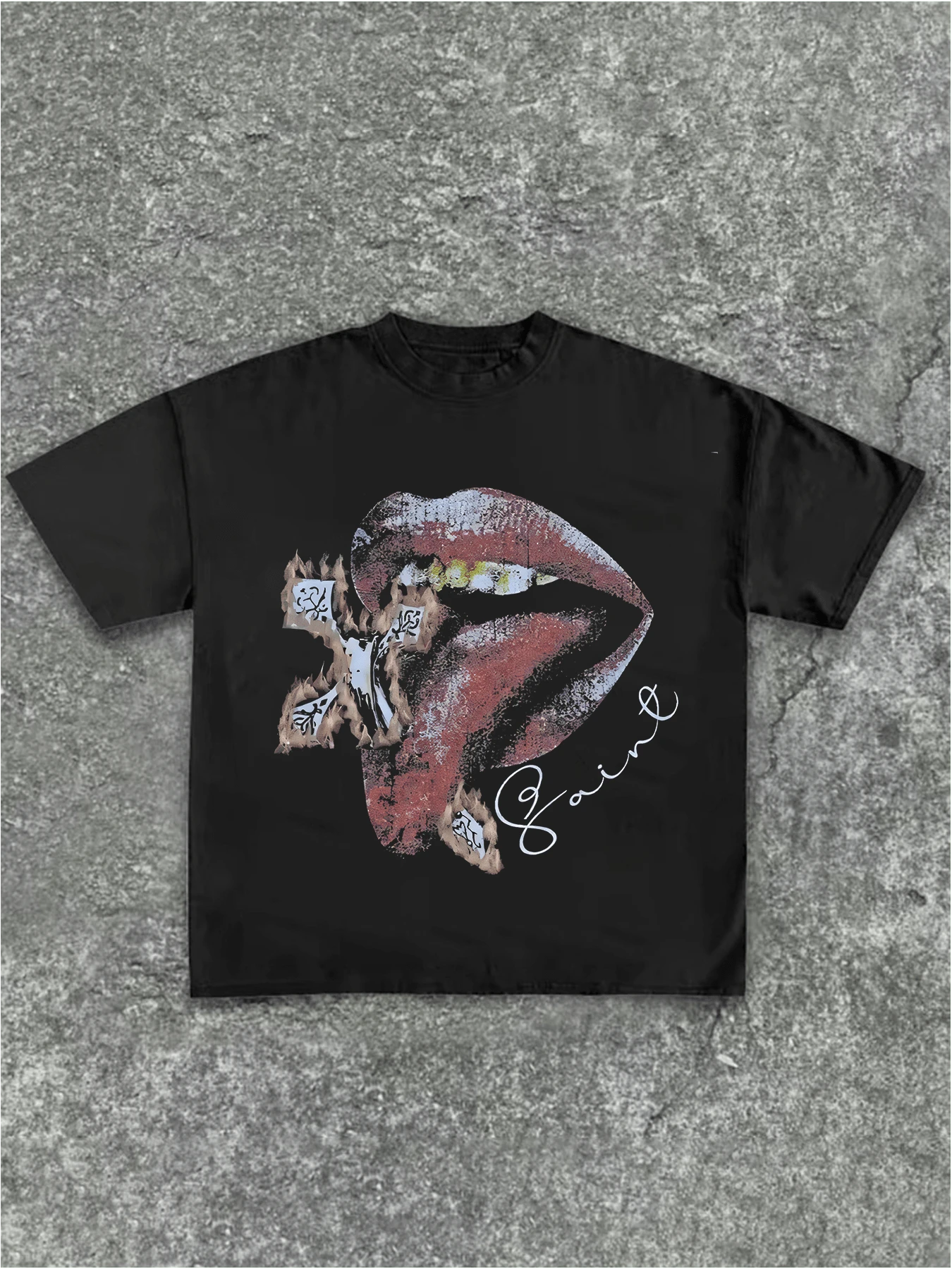 Plus Size Women T-Shirts,Y2k Hip-Hop Street Style ,(1 Pcs )100% Cotton Casual Printed T-Shirt,Crew Neck Short Sleeve,220g  Cotton T-Shirt,For Going Out,Gift,Summer,Unisex