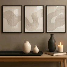 3pcs/Set Modern Wall Art Posters - Abstract Prints White Texture Asymmetric Art, Minimalism, Bohemian Art, Boho Wall Art, Bohemian Art Prints, Framed Or Unframed, Room Decor, Home Decor, College Dorm Apartment Decor, Gifts For Wall Decoration In Hotel, Home, Living Room, Bedroom, Bathroom And Office