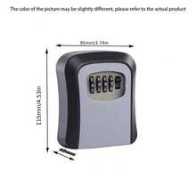 1pc Waterproof Anti-Theft Lock Box With Combination Code, Durable PVC Structure And Stainless Steel Lock Bolt - Secure Storage For Passwords, Keys, Valuables, Stylish Design, Sturdy Construction