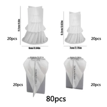 3D Christmas Tree Candle Silicone Mold, DIY Christmas Candle, New Origami Folding Fan Shaped Silicone Candle Mold, Vintage French Style Candle Mold For Home Decor, Bedroom Aromatherapy, Christmas & Wedding Candle Mold 1PC Christmas Christmas Decorations Christmas Pajamas Christmas Gifts Christmas Decor - Multicolor - View 19