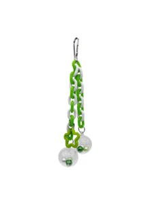 Parrot Toys Gnawing On Colored Beads, Transparent Hanging Ball, Birdcage Pendant, Climbing And Playing Bird Toys, Parrot Supplies, Bird Supplies, Bird Toys