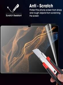 2Pcs Matte Paper Like Film Anti Glare, Anti Fingerprint, Anti Scratch Tablet Screen Protector Compatible With Samsung Galaxy Tab S9 S8 S7 S9FE S10+ S10 FE A9 A9+ S8+ S9+ S11 12.4inch /Compatible With IPad Air Pro 11 13 5th/6th/7th/8th/9th10th/11th 2025 2024 11inch 13inch /Compatible With Xiaomi Redmi/Compatible With Huawei Matepad/Honor Office Eye Protection Painting Compatible With Apple Pencil Writing Film Soft Film Not Glass - Matte - View 6