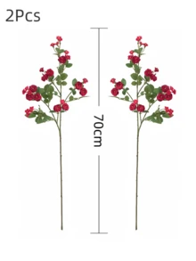 1/2支70厘米长茎人造玫瑰，迷你丝绸玫瑰，适用于家居、房间、书桌、派对、生日、卧室、婚礼、花园、室内外装饰、春季和情人节装饰 - 彩色 - 查看 15