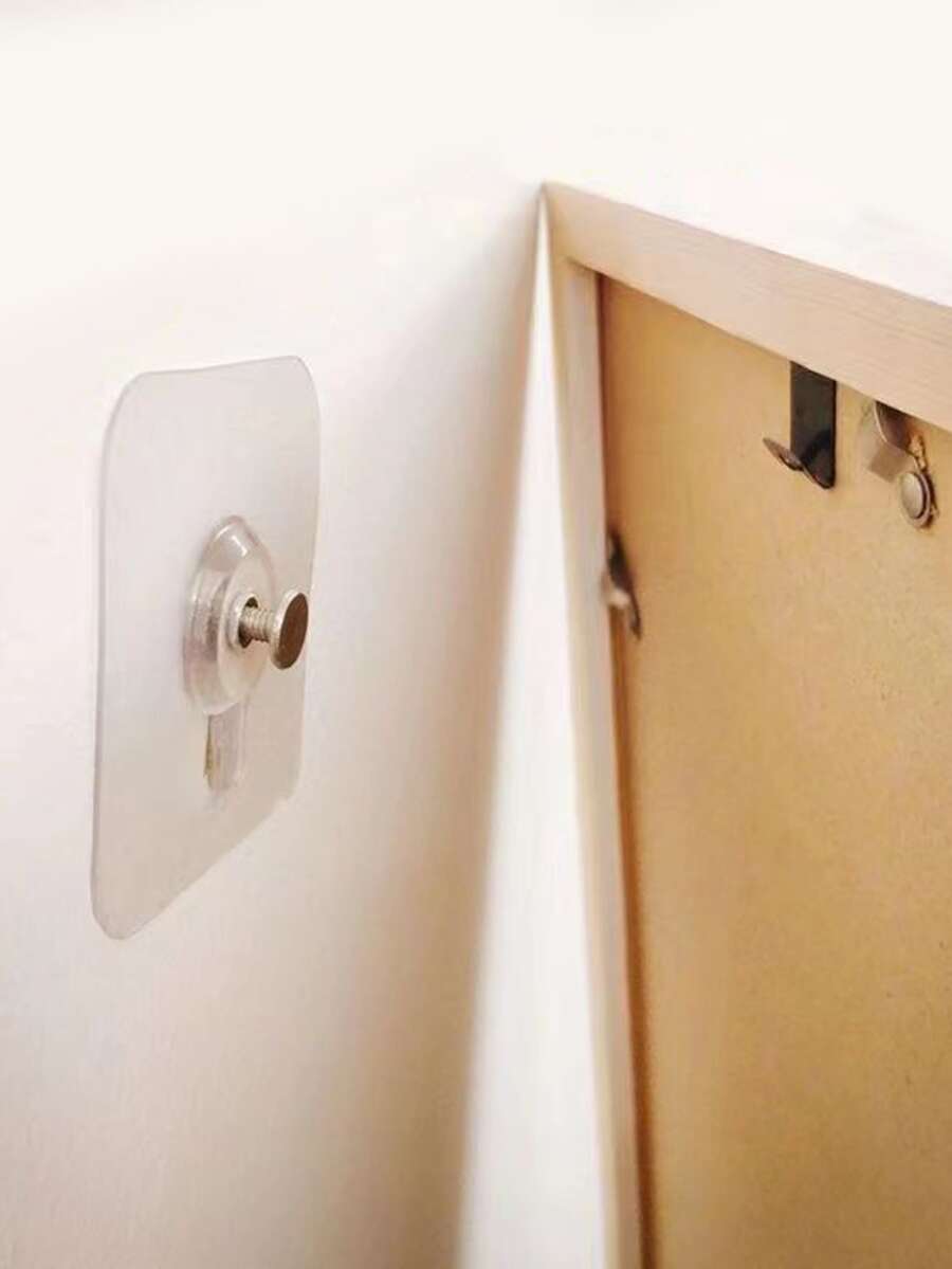 12 个自粘式相框挂钩，免钉壁挂画钉，相册框壁挂挂钩