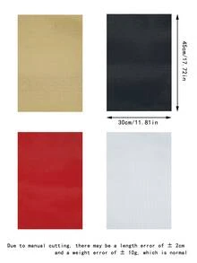 11ct绣布，彩色方格十字绣布，11.81英寸*17.72英寸，白色、黑色、红色、棕色，适用于十字绣和刺绣，十字绣DIY材料