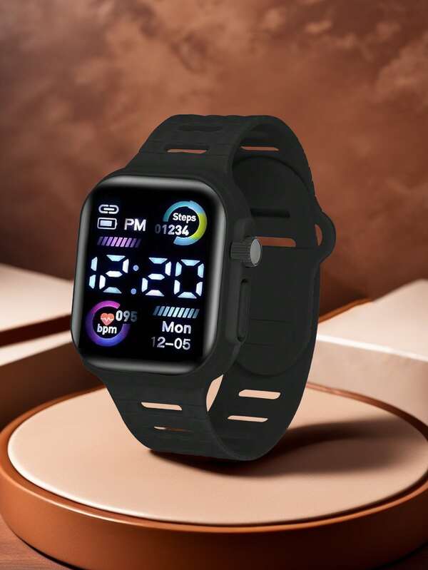 2 Stück/1 Stück Farbbildschirm Elektronische Uhr Koreanische Mode Coole Laterne für Jungen und Mädchen Paare Wald Elektronische Uhr, die beste Wahl für Halloween, Weihnachten, Valentinstag, Muttertag, Urlaubsgeschenke