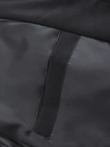 Men's Jacket: Men's Casual Sports Hooded Jacket, American Style Long-Sleeved Hooded Drawstring Pocket Zipper Windproof Jacket, Letter Print Design, Regular Version, Exclusive For Autumn And Winter, Suitable For Daily Outdoor Exercise - 黑色 - 查看 6