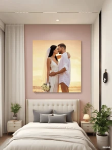 Tranh canvas cá nhân hóa theo yêu cầu - Tranh ảnh in theo yêu cầu, thích hợp trang trí phòng khách, phòng ngủ, nhà bếp - Món quà hoàn hảo cho bạn bè, gia đình và các cặp đôi - Lý tưởng cho sinh nhật, thú cưng và các lễ hội, dành cho gia đình - Nhiều màu - Xem 2