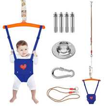 Cradling Baby Jumper Swing With Ceiling Hook - Multicolor - View 2